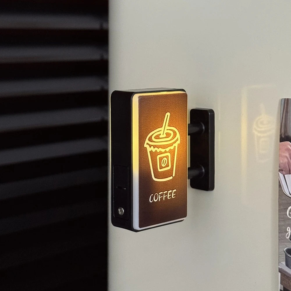 ✨ Mini Light-Up Café Fridge Magnet