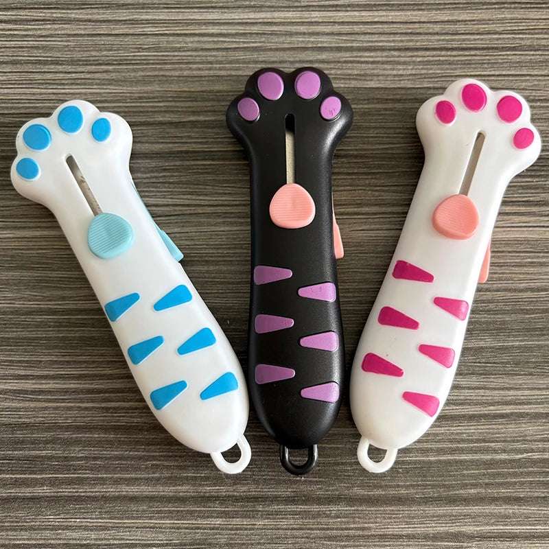 Cute Cat Paw Utility Knife – Retractable Parcel Opener 🐾