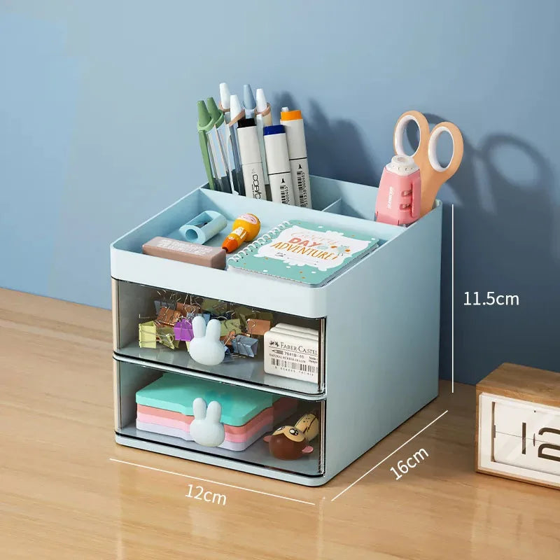 Mini Desk Organiser with Drawers – Compact Desktop Storage