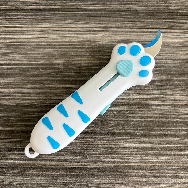 Cute Cat Paw Utility Knife – Retractable Parcel Opener 🐾