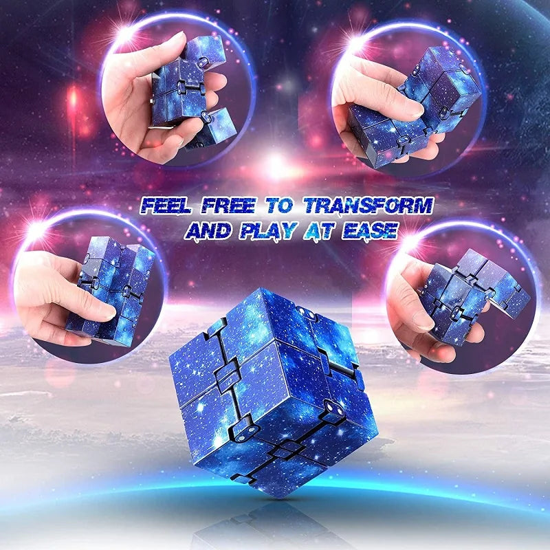 Infinity Cube Fidget Toy – Satisfying Flip & Fold Desk Toy