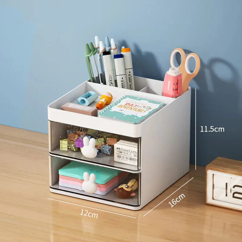Mini Desk Organiser with Drawers – Compact Desktop Storage