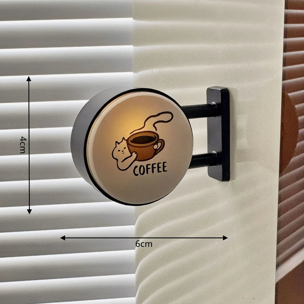 ✨ Mini Light-Up Café Fridge Magnet