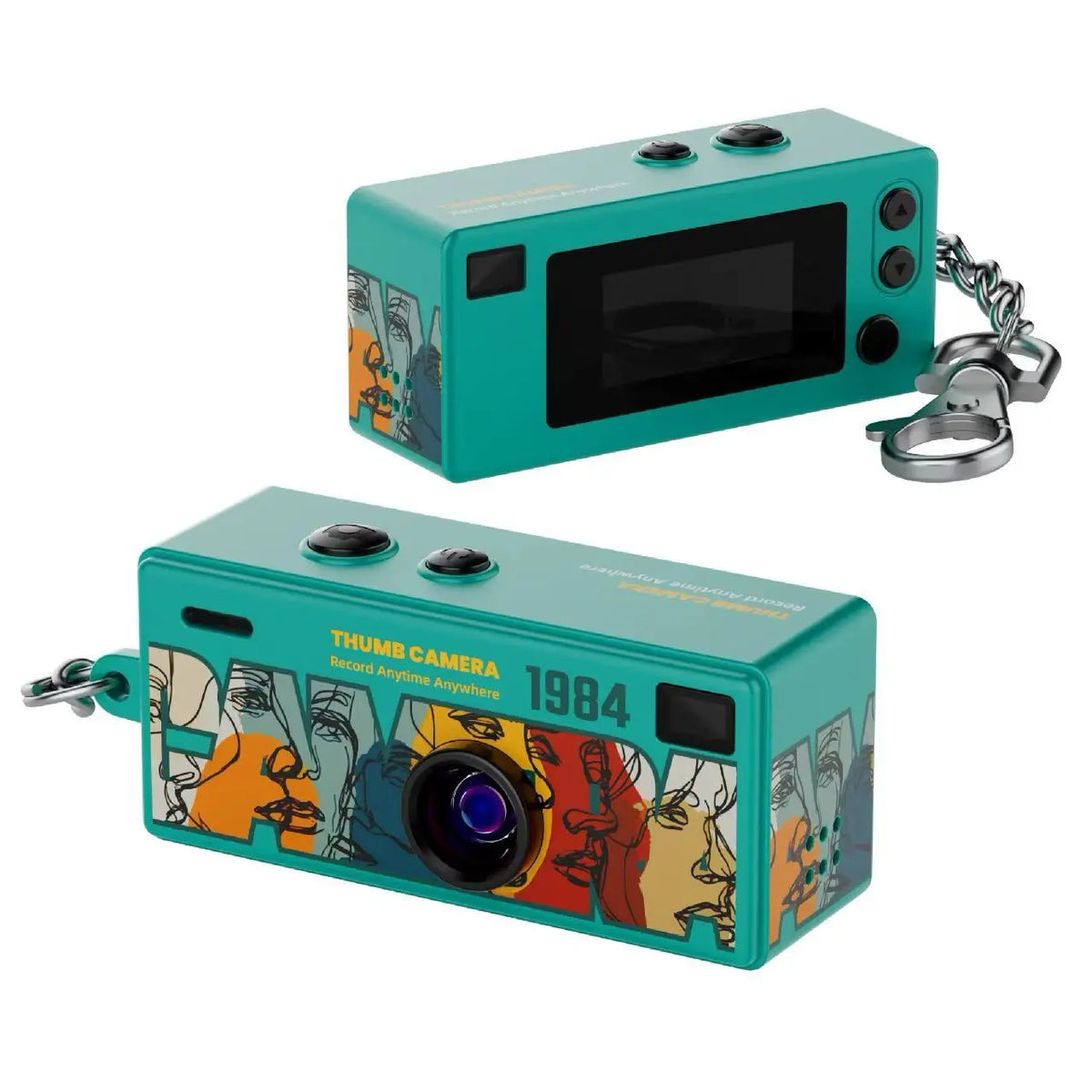Mini Retro Keychain Digital Camera – 1080P Pocket Camera 📸
