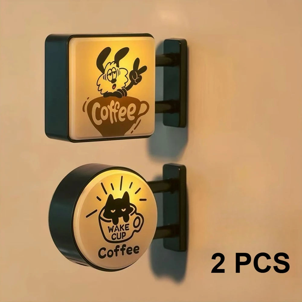 ✨ Mini Light-Up Café Fridge Magnet