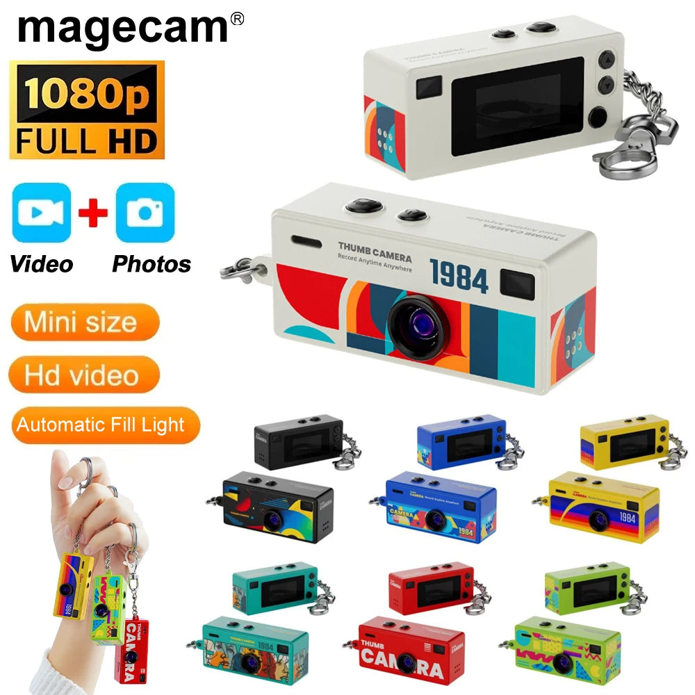 Mini Retro Keychain Digital Camera – 1080P Pocket Camera 📸