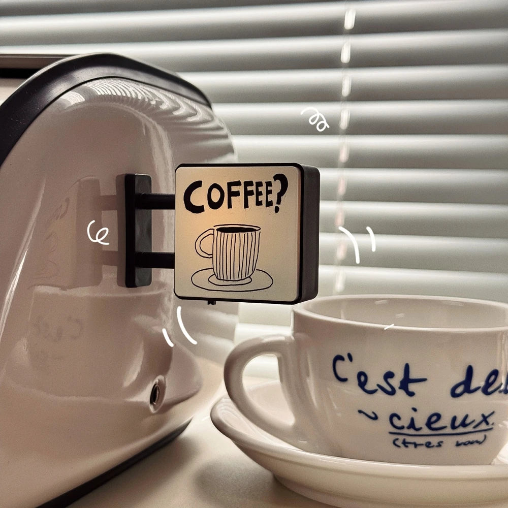 ✨ Mini Light-Up Café Fridge Magnet