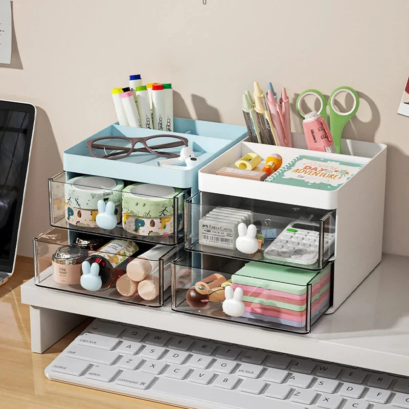 Mini Desk Organiser with Drawers – Compact Desktop Storage