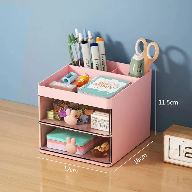 Mini Desk Organiser with Drawers – Compact Desktop Storage