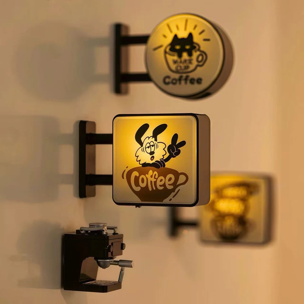 ✨ Mini Light-Up Café Fridge Magnet