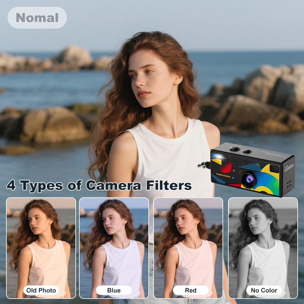 Mini Retro Keychain Digital Camera – 1080P Pocket Camera 📸