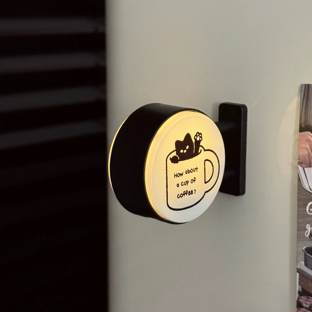 ✨ Mini Light-Up Café Fridge Magnet