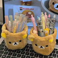 Fuzzy Bear Desk Organiser – Cute Plush Storage 🧸