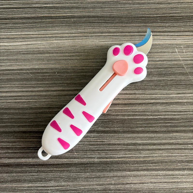 Cute Cat Paw Utility Knife – Retractable Parcel Opener 🐾