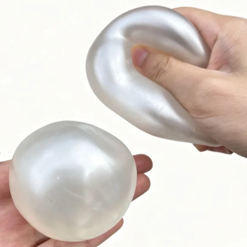 Pearl Coconut Oil Squishy – Super Soft Satisfying Stress Ball