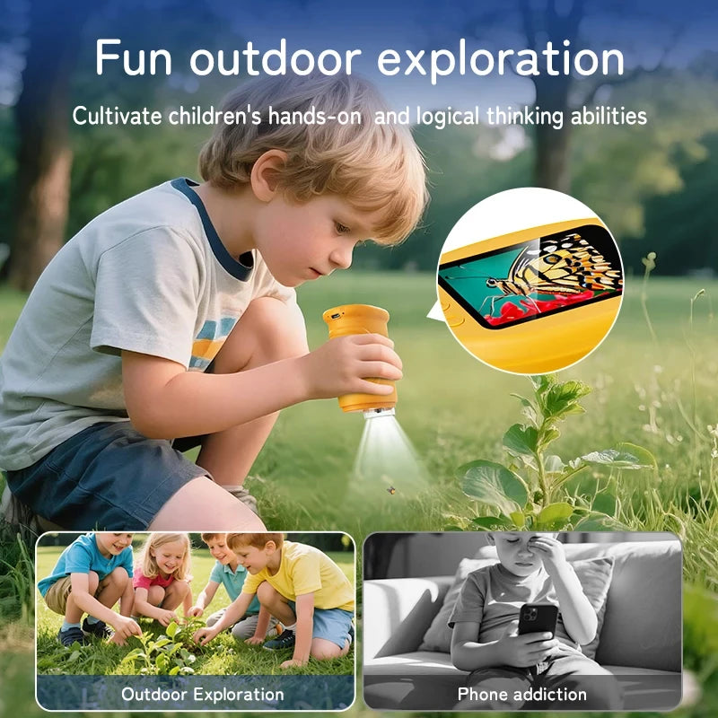 Kids Handheld Digital Microscope – 1000X Pocket Explorer