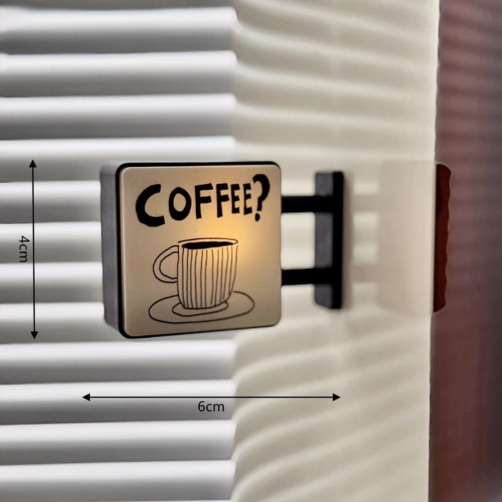 ✨ Mini Light-Up Café Fridge Magnet