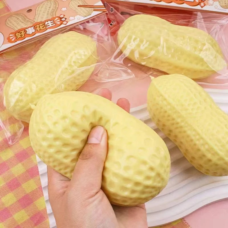 Giant Peanut Squishy – Satisfying Stress Toy 🥜